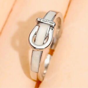 Designer belt buckle ring in Stainless Steel UNIQUE and AFFORDABLE! NWT